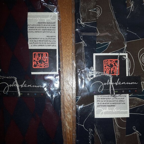 Brand New Set of John Lennon Artwork Ties - Picture 2 of 9